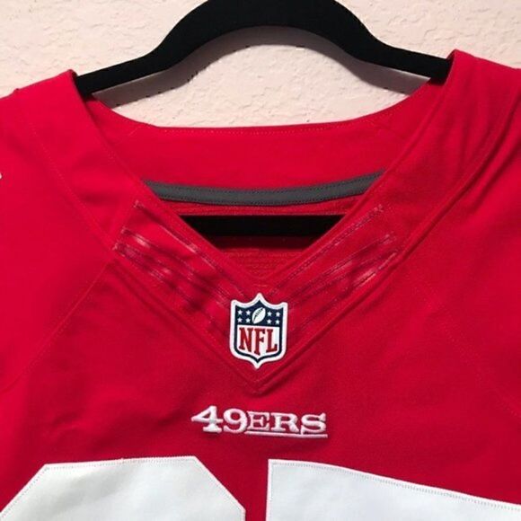 NWOT. 49ers Vernon Davis Authentic Red Jersey. - Picture 6 of 9